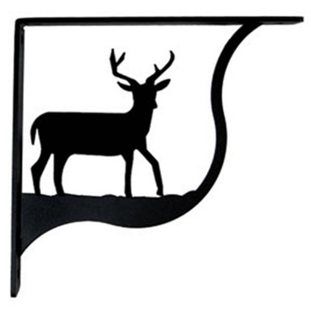 Elk Black Metal Shelf Bracket sold as a pair 